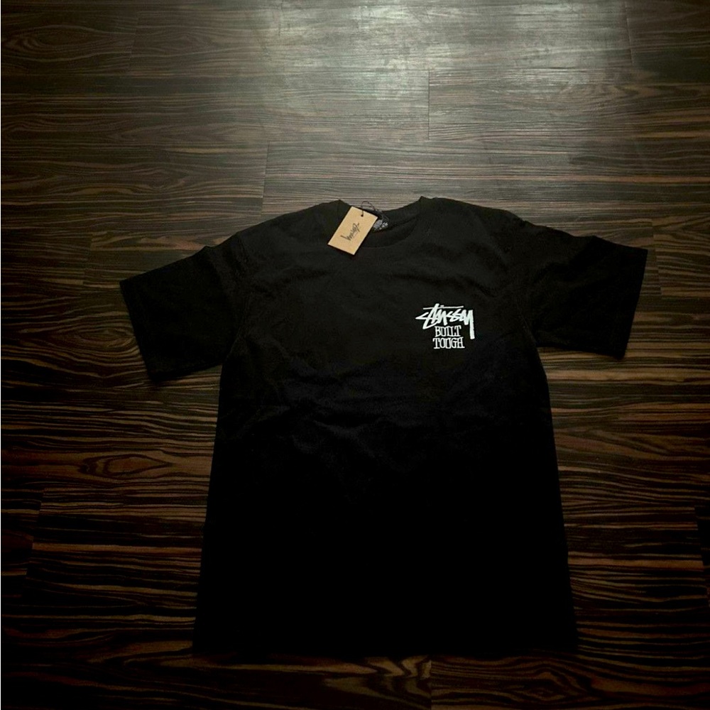Stussy Black Graphic T-Shirt for Men